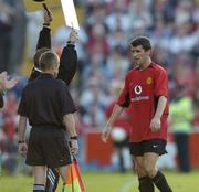 17 July 2004; Roy Keane, Manchester United XI, leaves the field after he was substituted near the end of the game against Cobh Ramblers. Friendly game, Cobh Ramblers v Manchester United X1, Turners Cross, Cork. Picture credit; Matt Browne / SPORTSFILE