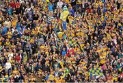 8 September 2013; Clare supporters celebrate a score during the GAA Hurling All-Ireland Championship Final, Croke Park, Dublin. Picture credit: Dáire Brennan / SPORTSFILE