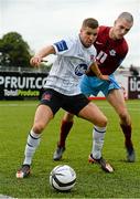 8 September 2013; Darren Meenan, Dundalk, in action against Mick Daly, Drogheda United. Airtricity League Premier Division, Dundalk v Drogheda United, Oriel Park, Dundalk, Co. Louth Picture credit: David Maher / SPORTSFILE