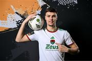 29 January 2024; Cian Coleman poses for a portrait during a Cork City FC squad portraits session at Bishopstown Stadium in Cork. Photo by Stephen McCarthy/Sportsfile