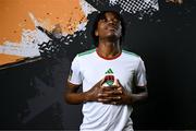 29 January 2024; Jaden Umeh poses for a portrait during a Cork City FC squad portraits session at Bishopstown Stadium in Cork. Photo by Stephen McCarthy/Sportsfile