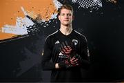 29 January 2024; Goalkeeper Aidan Dowling poses for a portrait during a Cork City FC squad portraits session at Bishopstown Stadium in Cork. Photo by Stephen McCarthy/Sportsfile
