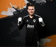 29 January 2024; Goalkeeper Brad Wade poses for a portrait during a Cork City FC squad portraits session at Bishopstown Stadium in Cork. Photo by Stephen McCarthy/Sportsfile