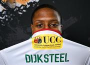 29 January 2024; Malik Dijksteel poses for a portrait during a Cork City FC squad portraits session at Bishopstown Stadium in Cork. Photo by Stephen McCarthy/Sportsfile