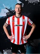 29 January 2024; Shane McEleney during a Derry City FC squad portrait session at The Ryan McBride Brandywell Stadium in Derry. Photo by Ramsey Cardy/Sportsfile