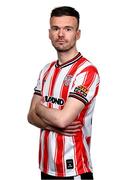 29 January 2024; Cameron Dummigan during a Derry City FC squad portrait session at The Ryan McBride Brandywell Stadium in Derry. Photo by Ramsey Cardy/Sportsfile