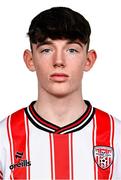 29 January 2024; Luke O’Donnell during a Derry City FC squad portrait session at The Ryan McBride Brandywell Stadium in Derry. Photo by Ramsey Cardy/Sportsfile