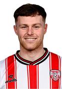 29 January 2024; Cameron McJannet during a Derry City FC squad portrait session at The Ryan McBride Brandywell Stadium in Derry. Photo by Ramsey Cardy/Sportsfile