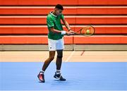 31 January 2024; Michael Agwi during an Ireland Tennis squad training session at the UL Sport Arena in Limerick, ahead of Ireland's Davis Cup World Group One play-off first round match with Austria. Photo by Piaras Ó Mídheach/Sportsfile