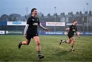 31 January 2024; Jack Deegan of Cistercian College Roscrea celebrates after the Bank of Ireland Leinster Schools Senior Cup First Round match between Newbridge College and Cistercian College Roscrea at Energia Park in Dublin. Photo by David Fitzgerald/Sportsfile