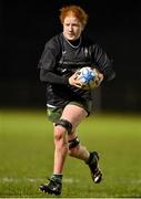31 January 2024; Isobel O'Sullivan of Metro  during the BearingPoint Sarah Robinson Cup round four match between North East and Metro at Skerries RFC in Skerries, Dublin. Photo by Sam Barnes/Sportsfile