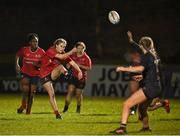 31 January 2024; Eve Conway of North East during the BearingPoint Sarah Robinson Cup round four match between North East and Metro at Skerries RFC in Skerries, Dublin. Photo by Sam Barnes/Sportsfile