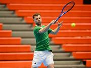 31 January 2024; Simon Carr during an Ireland Tennis squad training session at the UL Sport Arena in Limerick, ahead of Ireland's Davis Cup World Group One play-off first round match with Austria.  Photo by Piaras Ó Mídheach/Sportsfile