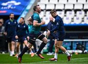 1 February 2024; Peter O’Mahony and Jack Crowley during an Ireland Rugby captain's run at the Stade Velodrome in Marseille, France. Photo by Harry Murphy/Sportsfile
