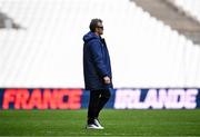 1 February 2024; France head coach Fabien Galthié during a France Rugby captain's run at the Stade Velodrome in Marseille, France. Photo by Harry Murphy/Sportsfile