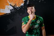 31 January 2024; Andy Spain poses for a portrait during a Kerry FC squad portraits session at Mounthawk Park in Tralee, Kerry. Photo by Stephen McCarthy/Sportsfile