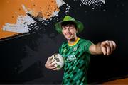 31 January 2024; Andy Spain poses for a portrait during a Kerry FC squad portraits session at Mounthawk Park in Tralee, Kerry. Photo by Stephen McCarthy/Sportsfile