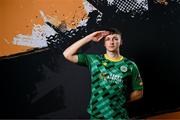 31 January 2024; Ethan Kos poses for a portrait during a Kerry FC squad portraits session at Mounthawk Park in Tralee, Kerry. Photo by Stephen McCarthy/Sportsfile