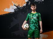 31 January 2024; Cian Brosnan poses for a portrait during a Kerry FC squad portraits session at Mounthawk Park in Tralee, Kerry. Photo by Stephen McCarthy/Sportsfile