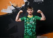 31 January 2024; Cian Brosnan poses for a portrait during a Kerry FC squad portraits session at Mounthawk Park in Tralee, Kerry. Photo by Stephen McCarthy/Sportsfile