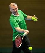 2 February 2024; Team Ireland captain Conor Niland during an Ireland Tennis squad training session at the UL Sport Arena in Limerick, ahead of Ireland's Davis Cup World Group One play-off first round match with Austria. Photo by Brendan Moran/Sportsfile