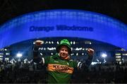 2 February 2024; Ireland supporter Micheál Pierse, from Listowel, Kerry, before the Guinness Six Nations Rugby Championship match between France and Ireland at the Stade Velodrome in Marseille, France. Photo by Harry Murphy/Sportsfile