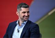 2 February 2024; Analyst Rob Kearney during Virgin Media Television's live coverage of France and Ireland in the Guinness Six Nations Rugby Championship from Virgin Media Television Studios in Ballymount, Dublin. Photo by Piaras Ó Mídheach/Sportsfile