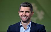 2 February 2024; Analyst Rob Kearney during Virgin Media Television's live coverage of France and Ireland in the Guinness Six Nations Rugby Championship from Virgin Media Television Studios in Ballymount, Dublin. Photo by Piaras Ó Mídheach/Sportsfile