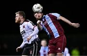 2 February 2024; Ryan Brennan of Drogheda United in action against Daryl Horgan of Dundalk during the PTSB Leinster Senior Cup / Malone Cup match between Dundalk and Drogheda United at Oriel Park in Dundalk, Louth. Photo by Ben McShane/Sportsfile