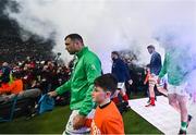2 February 2024; Tadhg Beirne of Ireland makes his way onto the pitch before the Guinness Six Nations Rugby Championship match between France and Ireland at the Stade Velodrome in Marseille, France. Photo by Ramsey Cardy/Sportsfile