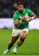 2 February 2024; Bundee Aki of Ireland during the Guinness Six Nations Rugby Championship match between France and Ireland at the Stade Velodrome in Marseille, France. Photo by Harry Murphy/Sportsfile