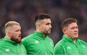 2 February 2024; Ireland players, from left, Andrew Porter, Conor Murray and Tadhg Furlong before the Guinness Six Nations Rugby Championship match between France and Ireland at the Stade Velodrome in Marseille, France. Photo by Ramsey Cardy/Sportsfile