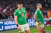 2 February 2024; Dan Sheehan, left, and Andrew Porter of Ireland during the Guinness Six Nations Rugby Championship match between France and Ireland at the Stade Velodrome in Marseille, France. Photo by Ramsey Cardy/Sportsfile