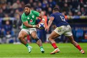 2 February 2024; Bundee Aki of Ireland during the Guinness Six Nations Rugby Championship match between France and Ireland at the Stade Velodrome in Marseille, France. Photo by Ramsey Cardy/Sportsfile