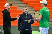 2 February 2024; Ireland coach Stephen Nugent during an Ireland Tennis squad training session at the UL Sport Arena in Limerick, ahead of Ireland's Davis Cup World Group One play-off first round match with Austria. Photo by Brendan Moran/Sportsfile