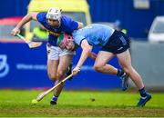 3 February 2024; Diarmuid Ó Dúlaing of Dublin in action against Craig Morgan of Tipperary during the Allianz Hurling League Division 1 Group B match between Dublin and Tipperary at Parnell Park in Dublin. Photo by Tyler Miller/Sportsfile