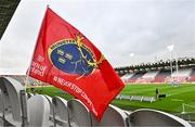 3 February 2024; A Munster rugby flag is seen before the international rugby friendly match between Munster and Crusaders at SuperValu Páirc Uí Chaoimh in Cork. Photo by Sam Barnes/Sportsfile