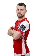 2 February 2024; Aaron Bolger poses for a portrait during a St Patrick's Athletic squad portraits session at Richmond Park in Dublin. Photo by Piaras Ó Mídheach/Sportsfile