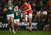 3 February 2024; Rory Grugan of Armagh has a shot on goal during the Allianz Football League Division 2 match between Armagh and Meath at BOX-IT Athletic Grounds in Armagh. Photo by Ben McShane/Sportsfile