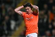 3 February 2024; Rory Grugan of Armagh reacts after a missed opportunity on goal during the Allianz Football League Division 2 match between Armagh and Meath at BOX-IT Athletic Grounds in Armagh. Photo by Ben McShane/Sportsfile