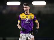 3 February 2024; Cathal Walsh of Wexford reacts during the Allianz Football League Division 4 match between Wexford and Laois at Chadwicks Wexford Park in Wexford. Photo by Michael P Ryan/Sportsfile