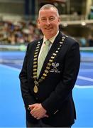 3 February 2024; Tennis Ireland president John Ryan poses for a portrait during day one of the Davis Cup World Group I Play-off 1st Round match between Ireland and Austria at UL Sport Arena in Limerick. Photo by Brendan Moran/Sportsfile