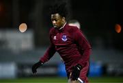 2 February 2024; Zishim Bawa of Drogheda United before the PTSB Leinster Senior Cup / Malone Cup match between Dundalk and Drogheda United at Oriel Park in Dundalk, Louth. Photo by Ben McShane/Sportsfile