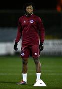2 February 2024; Zishim Bawa of Drogheda United before the PTSB Leinster Senior Cup / Malone Cup match between Dundalk and Drogheda United at Oriel Park in Dundalk, Louth. Photo by Ben McShane/Sportsfile