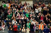 4 February 2024; Ireland supporters during day two of the Davis Cup World Group I Play-off 1st Round match between Ireland and Austria at UL Sport Arena in Limerick. Photo by Brendan Moran/Sportsfile