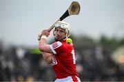 4 February 2024; Patrick Horgan of Cork strikes a free during the Allianz Hurling League Division 1 Group A match between Clare and Cork at Cusack Park in Ennis, Clare. Photo by Ray McManus/Sportsfile