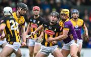 4 February 2024; Harry Shine of Kilkenny in action against Damien Reck of Wexford during the Allianz Hurling League Division 1 Group A match between Kilkenny and Wexford at UPMC Nowlan Park in Kilkenny. Photo by Piaras Ó Mídheach/Sportsfile