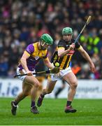 4 February 2024; Richie Lawlor of Wexford in action against Tommy Walsh of Kilkenny during the Allianz Hurling League Division 1 Group A match between Kilkenny and Wexford at UPMC Nowlan Park in Kilkenny. Photo by John Sheridan/Sportsfile