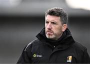 4 February 2024; Kilkenny manager Derek Lyng at half-time during the Allianz Hurling League Division 1 Group A match between Kilkenny and Wexford at UPMC Nowlan Park in Kilkenny. Photo by Piaras Ó Mídheach/Sportsfile