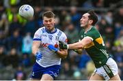 4 February 2024; Paudie Clifford of Kerry in action against Andrew Woods of Monaghan during the Allianz Football League Division 1 match between Monaghan and Kerry at St Tiernach's Park in Clones, Monaghan. Photo by Sam Barnes/Sportsfile